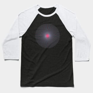 Circle Lines Visual Effect Baseball T-Shirt